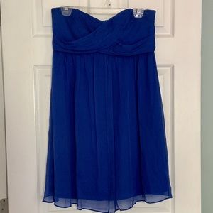 Cobalt blue bridesmaid dress
